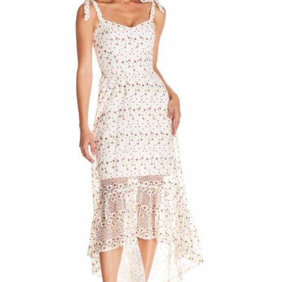 Wren Tie Shoulder High/Low Cocktail Dress - Picture 4 of 7